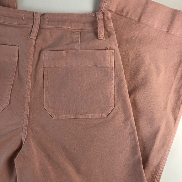 Madewell Emmett Wide-Leg Crop Pant Pink High Rise Pink  27 - Picture 7 of 9